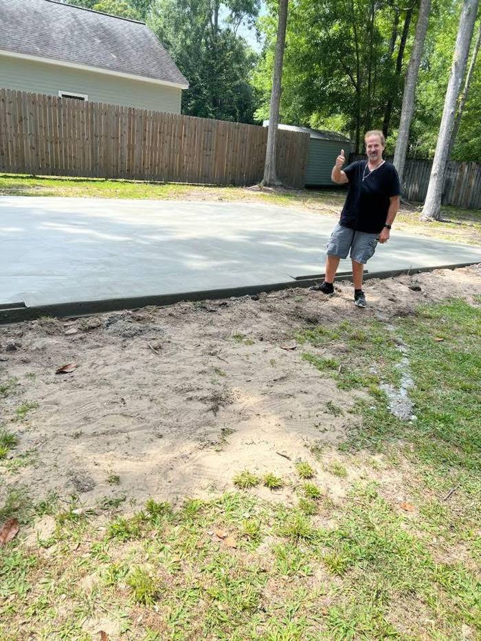 Concrete project on the Louisiana Northshore